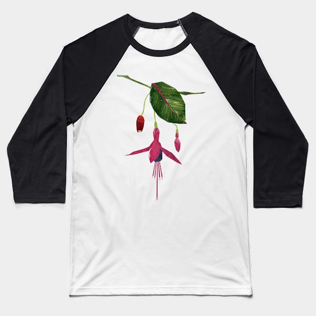 Fuchsia Baseball T-Shirt by Babban Gaelg